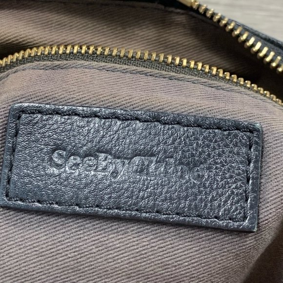 SEE BY CHLOE ‘KAY' BLACK LEATHER SHOULDER BAG - Picture 8 of 16